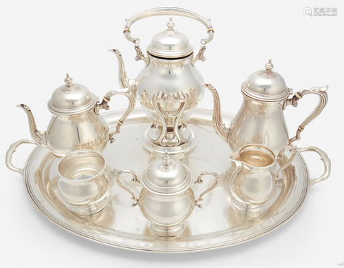 A M. Fred Hirsch sterling silver tea and coffee service