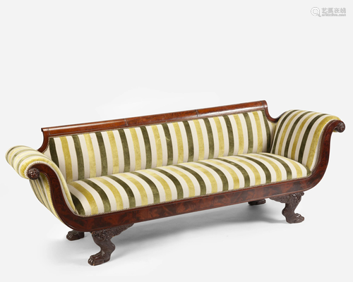 An American Regency-style sofa