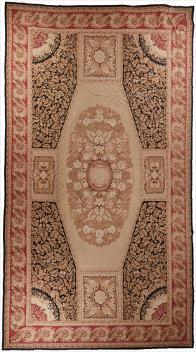 A large French Aubusson area rug