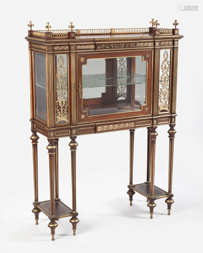 A French Louis XVI-style vitrine cabinet