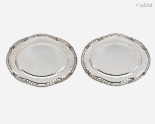 A pair of Maison Cardeilhac French sterling silver