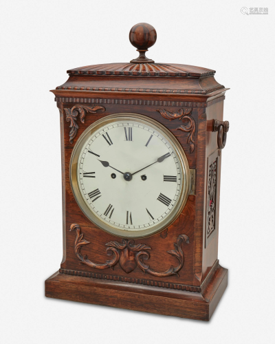 An English wood case clock