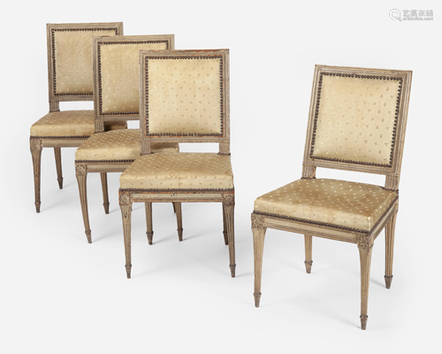 A set of French Louis XVI chairs