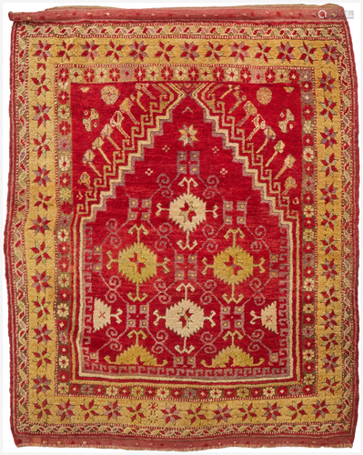 A Turkish Yahyali prayer rug