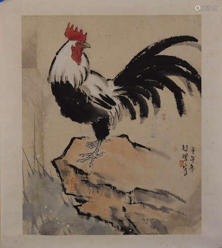 徐悲鸿大吉图（lot029-047为同一藏家）纸本单片