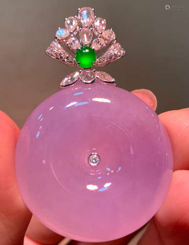 PINK PURPLE JADEITE PENDANT