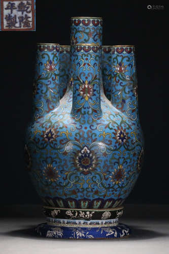 CLOISONNE CAST VASE