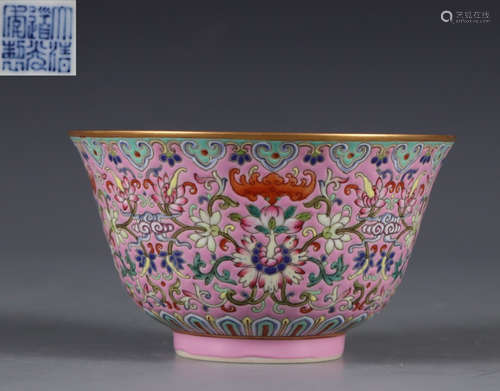 DAOGUANG MARK FAMILLE ROSE GLAZE BOWL