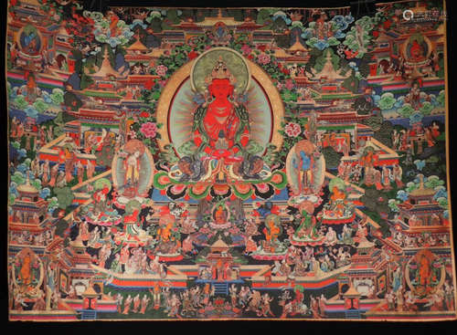 THANGKA WITH BUDDHA PATTERN