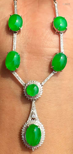 ICY GREEN JADEITE NECKLACE