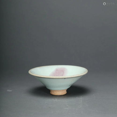 A Jun Tea Bowl with Purple Spots