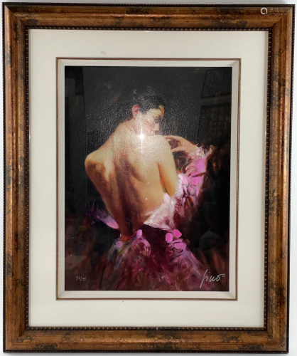 A Print of Rapture Signed by Pino Daeni (Italian, 1939