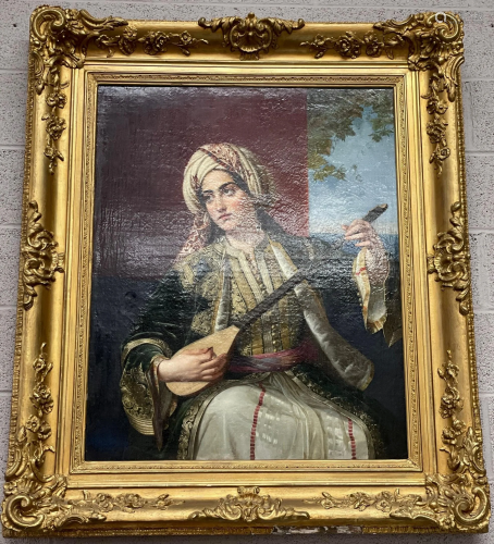 An Oil on Canvas of A Princess