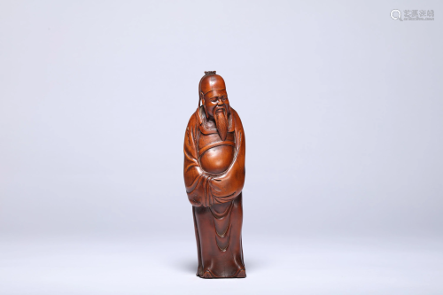 A Carved Boxwood Figure