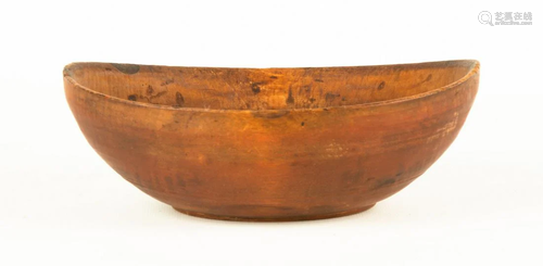 Early Turned Wooden Bowl