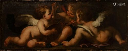 18th Century Venetian Painting of Cherubs