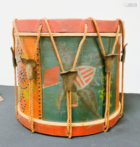 Civil War Era Drum with Eagle