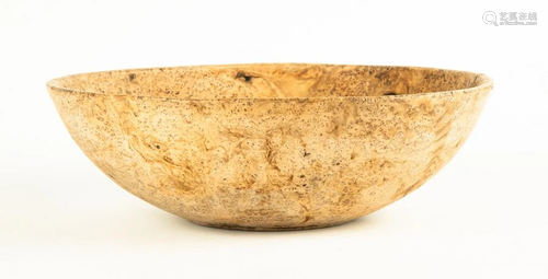 Early American Turned Burl Bowl