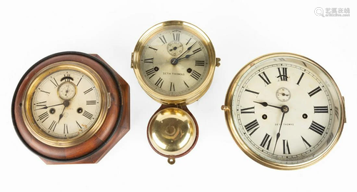 (3) American Lever Dial Clocks