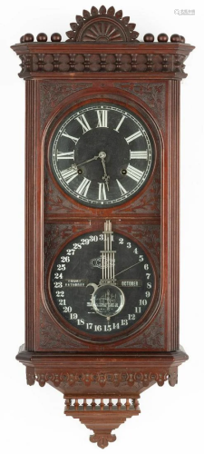 Ithaca Calendar Hanging Kildare Clock