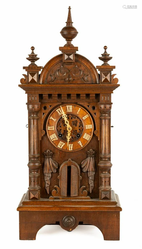 German Trumpeter Shelf Clock