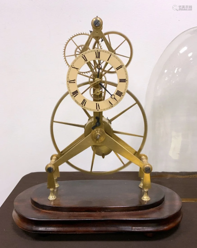 Brass Skeleton Clock