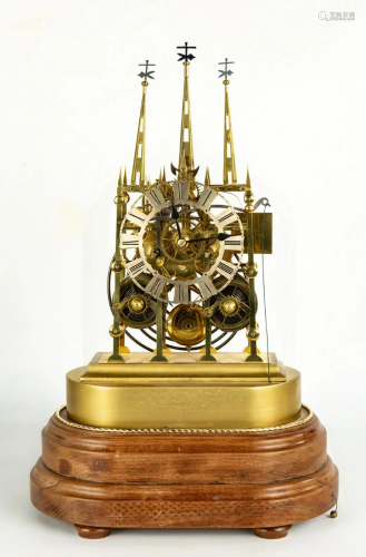 Litchfield Cathedral, 2-Tier Skeleton Clock