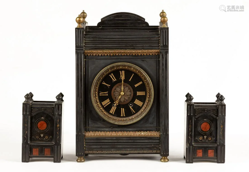 Tiffany & Company Aesthetic Period 3-Piece Clock Set