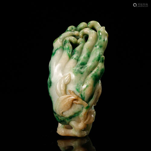 Chinese Jadeite Carved Finger Citron