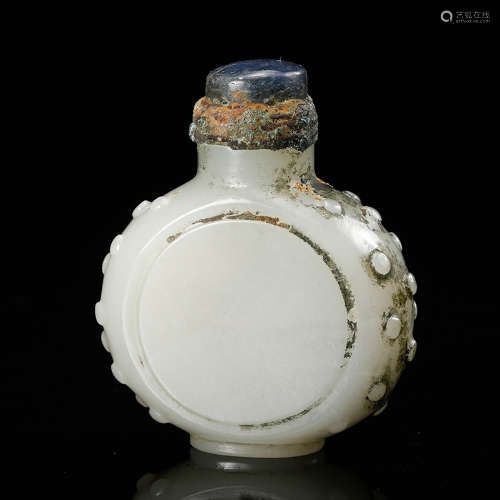 Chinese White Jade Snuff Bottle