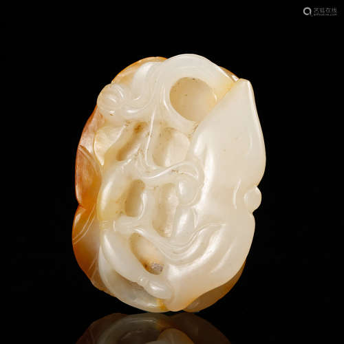 Chinese White Jade Pendant