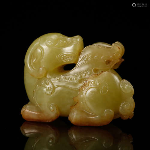 Chinese Yellow Jade Beast