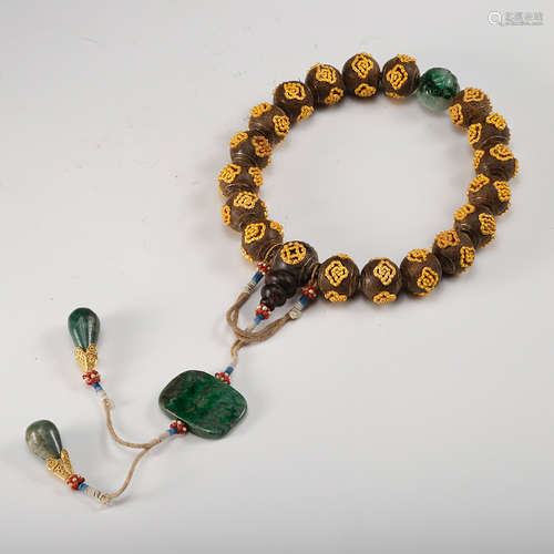 Chinese Chenxiang Wood Prayer Beads