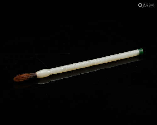Chinese White Jade Brush Pen