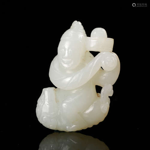 Chinese White Jade Figurine