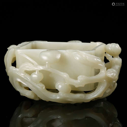 Chinese White Jade Water Coupe