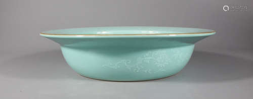 Chinese Turquoise Glazed Porcelain Brush Washer