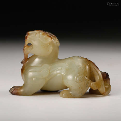 Chinese Archaistic Jade Beast
