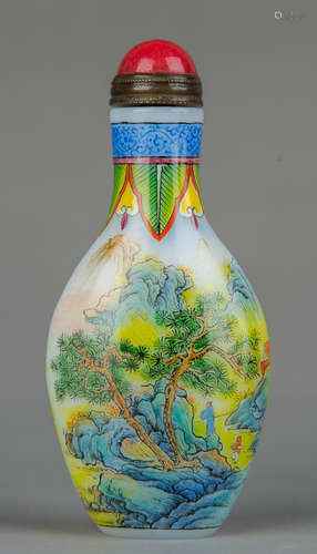 Chinese Peking Glass Snuff Bottle