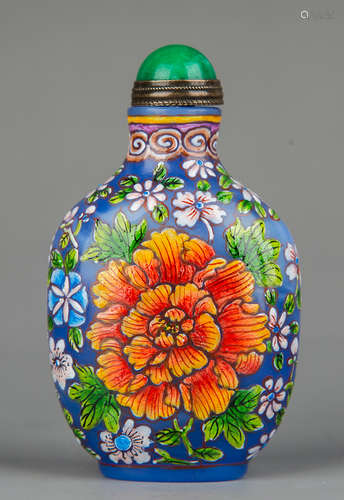 Chinese Peking Glass Snuff Bottle