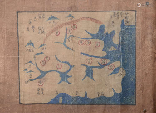 明代手繪中國地圖
