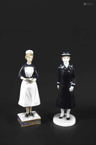 RARE ROYAL WORCESTER FIGURE - SISTER, UNIVERSITY COLLEGE HOS...