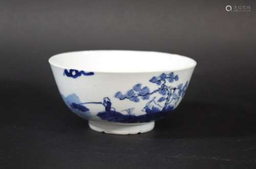 SMALL CHINESE PORCELAIN BOWL - CHARACTER MARKS probably late...