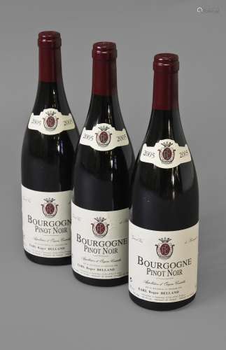 WINE Earl Roger Belland Bourgogne Pinot Noir, 2005, 12 bottl...