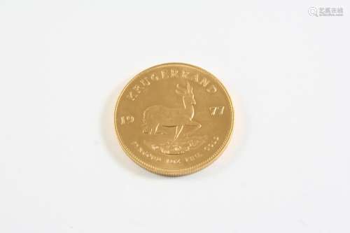 A GOLD KRUGERRAND 1977