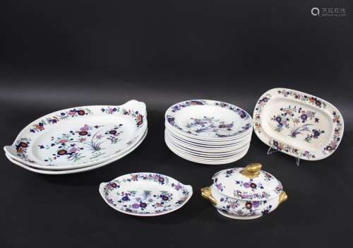 EARLY 19THC SPODE PART DINNER SERVICE Pattern No 2963, an ea...