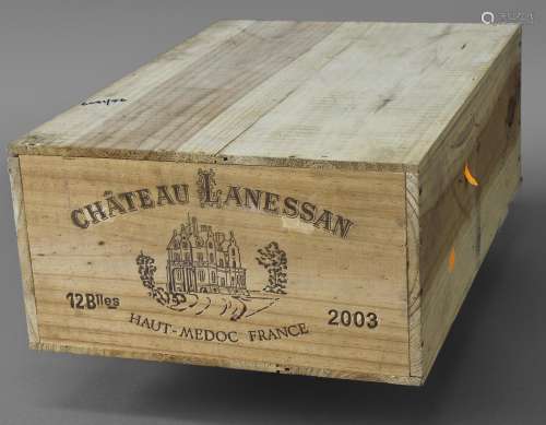 WINE Chateau Lanessan Haut-Medoc, 2003, 12 bottles in origin...