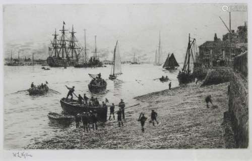 WILLIAM LIONEL WYLLIE, RA (1851-1931) PORTSMOUTH: SEA SCOUTS...