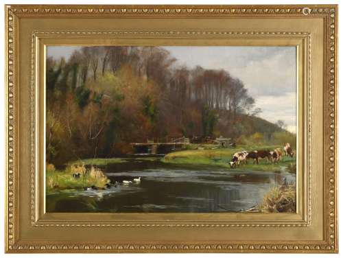 FREDERICK WILLIAM NEWTON WHITEHEAD (1853-1938) A STREAM UNFA...