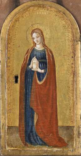 SIENESE SCHOOL, 15th CENTURY MARY MAGDALENE Tempera (?) on p...